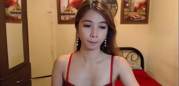  Small cock Asian shemale on cam